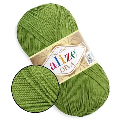 Alize Diva, 100г/350м мікрофібра пряжа для в'язання