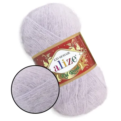 Alize Kid Mohair, 50г/500м пряжа з кид мохером для в'язання спицями та гачком