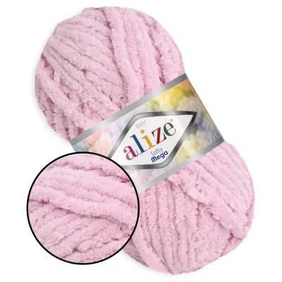 Alize Softy Mega, Розовый зефир №31