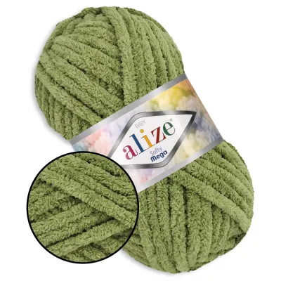 Alize Softy Mega, Сухая мята №485