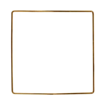 Основа для макраме и ловца снов «Квадрат» 15 см, золото, металл