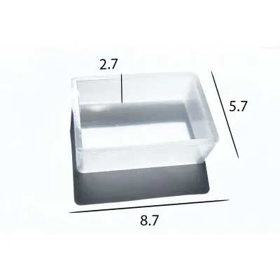 Молд для эпоксидной смолы, прямоугольник, 8.7*5.7*2.7 см