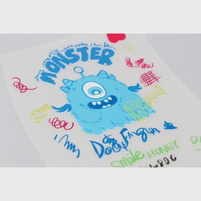 Термонаклейки для одежды, MONSTER, 2шт, ZJ533, 21*14.6 см, 7*5 см