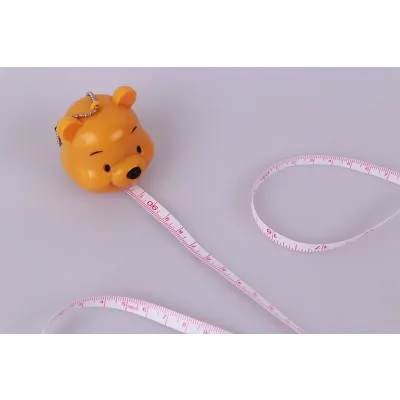 Сантиметр, мультяшный Винни, желтый, 1м