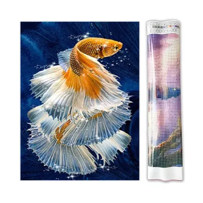 Алмазна мозайка без підрамника 30*40 "Золота рибка" №DW00544, Китай