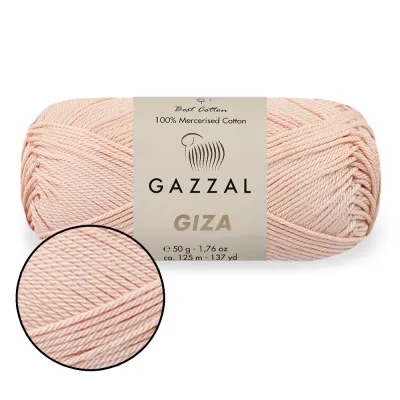 Gazzal Giza, пряжа мерсиризована бавовна 50г/125м