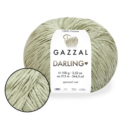 Gazzal Darling -пряжа 100% віскоза для в'язання літніх виробів спицями та гачком