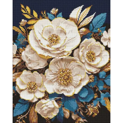 Алмазна мозайка 40*50 "Біла симфонія" №7996, Ідейка