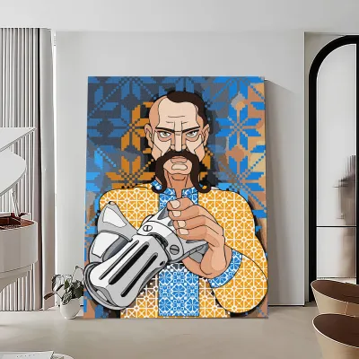 Картины по номерам 40*50 "Український кіборг " №2594, Ідейка