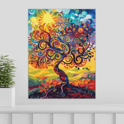Картини за номерами 30*40 "Древо буття" №5140, Ідейка