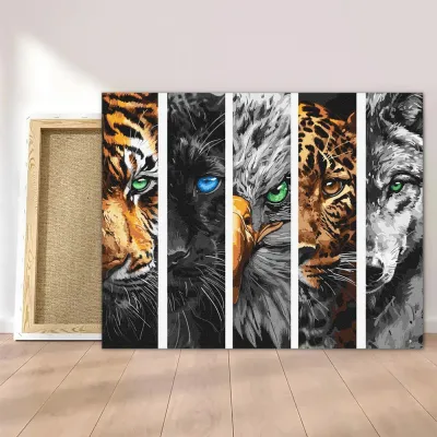 Картини за номерами 40*50 "Хижаки" №6622, Ідейка