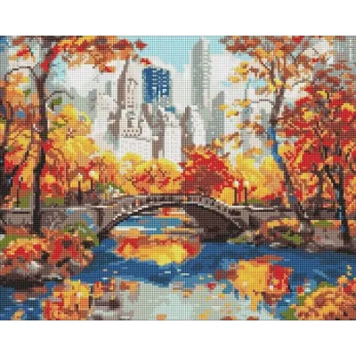 Алмазна мозайка 40*50 "Золотий парк" №8076, Ідейка