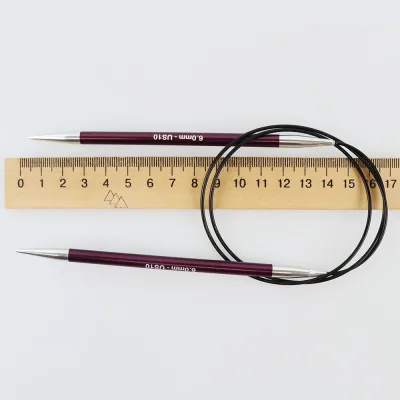 Кругові спиці 6.0 мм-80 см Zing, KnitPro