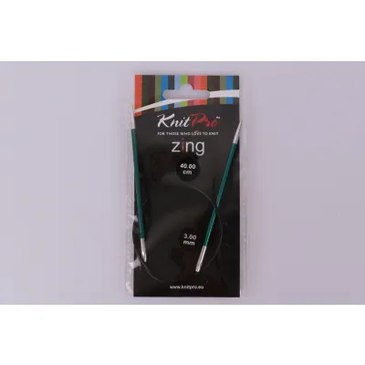 Спиці кругові 3.00mm-40cm Zing, KnitPro