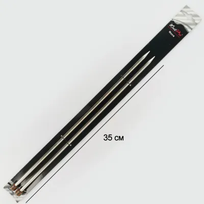 Спиці прямі 6.50mm-35cm Nova Metal KnitPro