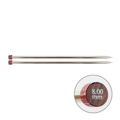 Спиці прямі 8.00mm-35cm Nova Metal KnitPro