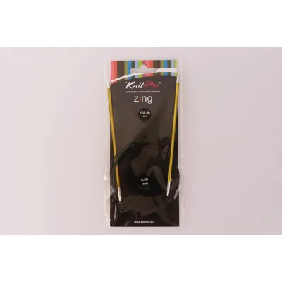 Спицы круговые 3.50мм-100см Zing, KnitPro