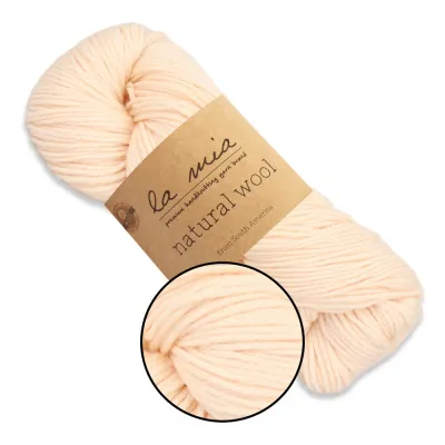 La Mia Natural Wool, вовняна пряжа для в'язання, 100г/200м