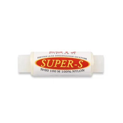 Нитка бісерна Super-S80, екрю, 100м 8G-87
