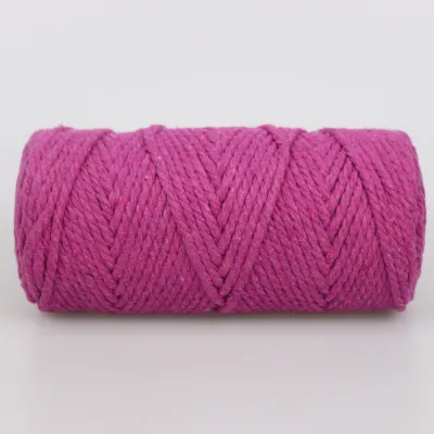 Шнур для макраме 4мм, Lady Yarn Miss, Лиловый №001