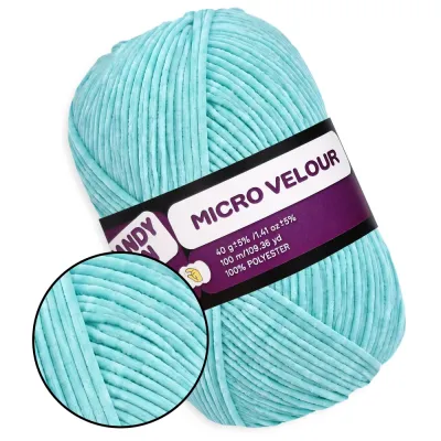 Candy-yarn Micro Velour, плюшева пряжа для в'язання іграшок, амігурумі, пледів