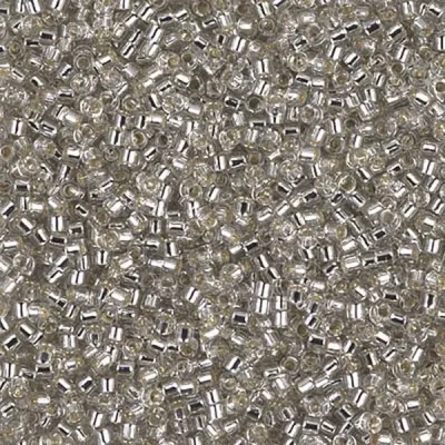 Бісер Miyuki Delica Beads 11/0, 5г, DB-1211, блискучий, срібний
