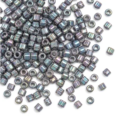 Бисер Miyuki Delica Beads 11/0, 5 г, DB-168, радужный, серый