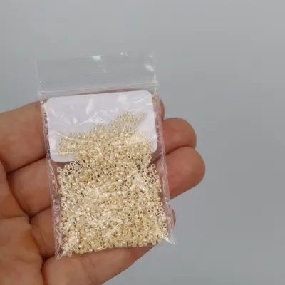 Бісер Miyuki Delica Beads 11/0, 5 г, DB-1560, перлиновий, екрю іскристий