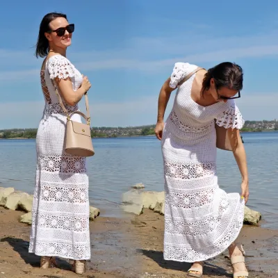 АЖУРНА СУКНЯ, Майстер-клас із в'язання (рівень досвідчений)