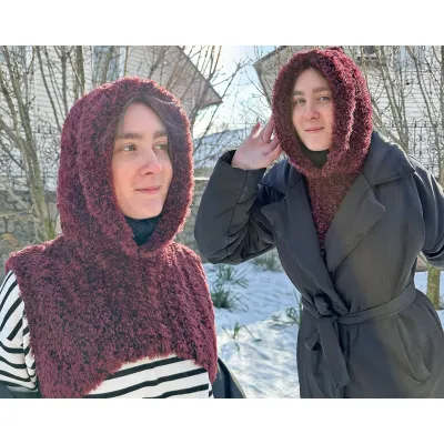 МАНІШКА З КАПЮШОНОМ, Майстер-клас із в'язання (рівень середній)