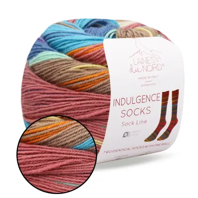 Шкарпеткова пряжа Indulgence Sock, Laines du Nord, Італія