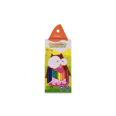 Олівці кольорові Smoothies, 12 кольорів 2150-12СВ, Marco