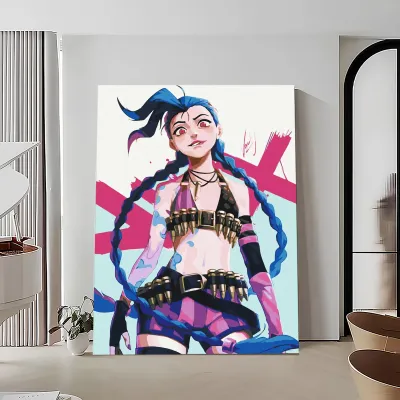 Картини по номерам 40*50 "Аніме. Джінкс" №LW3114, Орігамі