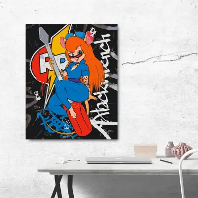 Картини по номерам 40*50 "Чіп і Дейл: Гаєчка" №W3470, Орігамі