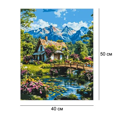 Картини за номерами 40*50 "Альпійська гармонія" №LW3492, Орігамі
