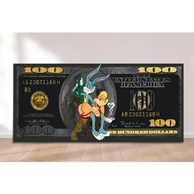Картини по номерам 40*80 "Бакс Бані та Лола Бані" №LW5123, Орігамі