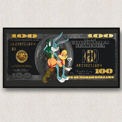Картини по номерам 40*80 "Бакс Бані та Лола Бані" №LW5123, Орігамі