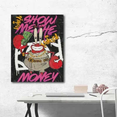 Алмазна мозайка 40*50 "Містер Крабс" №OD3285, Орігамі