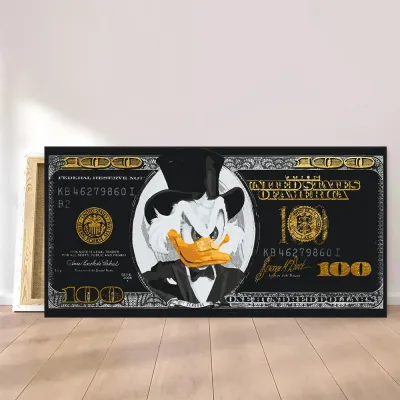 Алмазна мозайка 40*80 "Скрудж Макдак. Чорний доллар" №OD3287, Орігамі