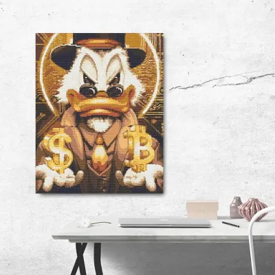 Алмазна мозайка 40*50 "Скрудж Макдак голд" №OD3320, Орігамі