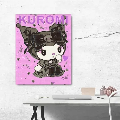 Алмазна мозайка 40*50 "Куромі" №OD6007, Орігамі