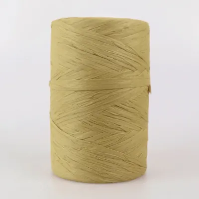 Premium Yarn Raffia Organic, Темна соломка №3, пряжа рафія для в'язання капелюхів і сумок