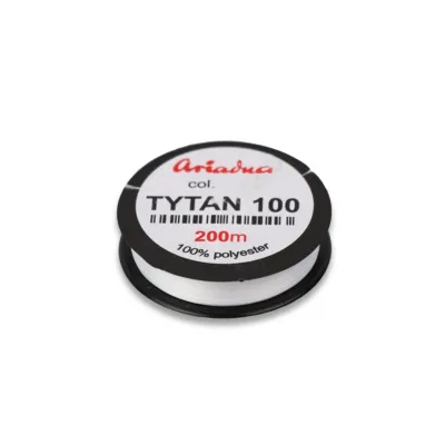 Нитка бісерна TYTAN 100, біла, 200м 8G-83