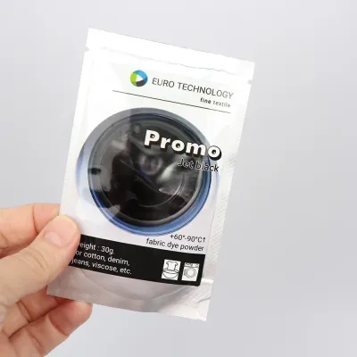 Порошкова фарба для тканини чорна Promo Jet Black 30г Фарба для одягу, текстиль | Tie-dye техніка