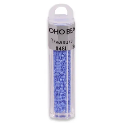 Бісер японський Toho Treasure 11/0, 3 г, TT-11-48L, циліндричний, натуральний непрозорий, синій