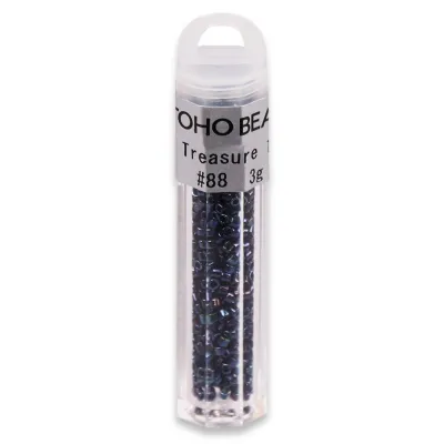 Бісер японський Toho Treasure 11/0, 3 г, TT-11-88, циліндричний, металік, синьо-блакитний
