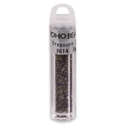 Бісер японський Toho Treasure 11/0, 3 г, TT-11-614, циліндричний, непрозорий матовий, коричневий