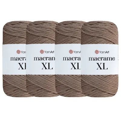 Упаковка YarnArt Macrame XL, шнур поліестеровий 3мм, 4 шт