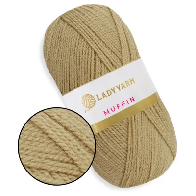 Lady Yarn Muffin, акрилова пряжа для в'язання іграшок та килимів