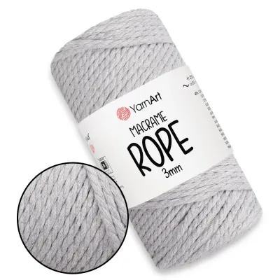 YarnArt Macrame Rope 3mm, Серый №756